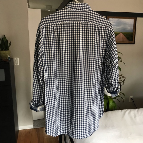 J. Crew Blue Gingham Button Down - Picture 6 of 7